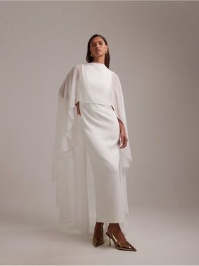 ASOS Design Cape Detail Maxi Dress